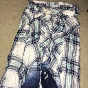 Vintage Havana Blue Ombré Flannel